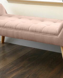 Milan Button Tufted Ottoman Bench