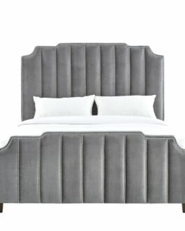 Vertical Tufting Upholstered Bed Comfort Zone