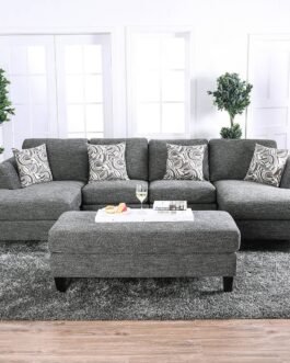 Fabric Modular 5pcs Sectional Sofa Bed Comfort Zone