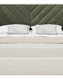 Cross Lines Tufted Headboard Bed Comfort Zone