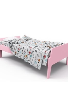 Indus Panel MDF Bed in Pink Comfort Zone