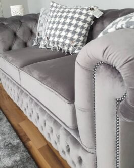 Premier Velvet Upholstered Sofa Comfort Zone